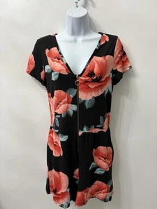 Rompers Women’s Juniors Size XL Summer Floral B Famous #USA Stretchy Casual - Picture 1 of 19