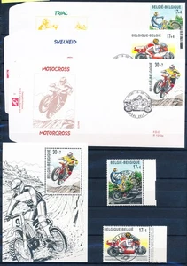 XE56628 Belgium 1999 motorcross bikes motorcycles FDC's used - Picture 1 of 1