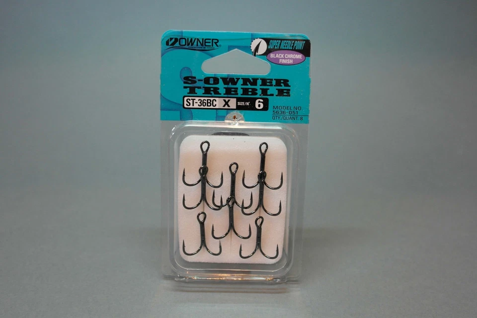 Owner ST-36 BC X - Größe 8 - Drillinge Drillingshaken - neu! - Bild 1 von 1