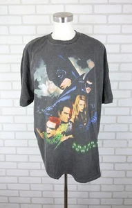 American Thrift Batman Forever 1995 Retro T-Shirt XL Oversized Heavyweight Faded - Picture 1 of 10