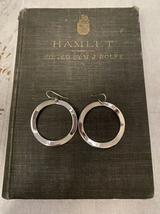Ippolita Wavy Hoop Earrings Sterling Silver Dangle Hanging Circles French Hook - Picture 1 of 9