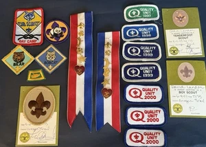 Vintage Pfadfinder Auszeichnungen Aufnäher Bänder mit Pins BSA Lot - Bild 1 von 4