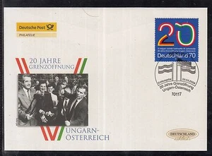 8267) Hermoso FDC Alemania 2009 20 años apertura de fronteras Hungría - Imagen 1 de 1