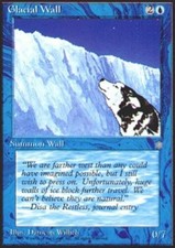 4x Glacial Wall MTG Ice Age NM Magic Regular