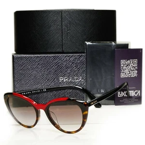 Gafas de sol Prada marrón rojo caparazón de tortuga para mujer Ultravox SPR 02V F 320-0A7 - Imagen 1 de 12