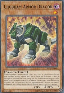 YUGIOH CARD 3 X CHOBHAM ARMOR DRAGON CHIM-EN005 - Picture 1 of 1