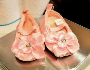 Pink Girls Ballet Look Shoes Child Baby Toddler Size 6-9 months - Picture 1 of 4