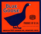 25 Vintage BLUE GOOSE Brand Apple Fruit Crate Labels Wenatchee, Washington