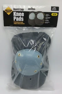 Hard Cap Knee Pads Protection for Carpentry Floor Carpet Black - Picture 1 of 4