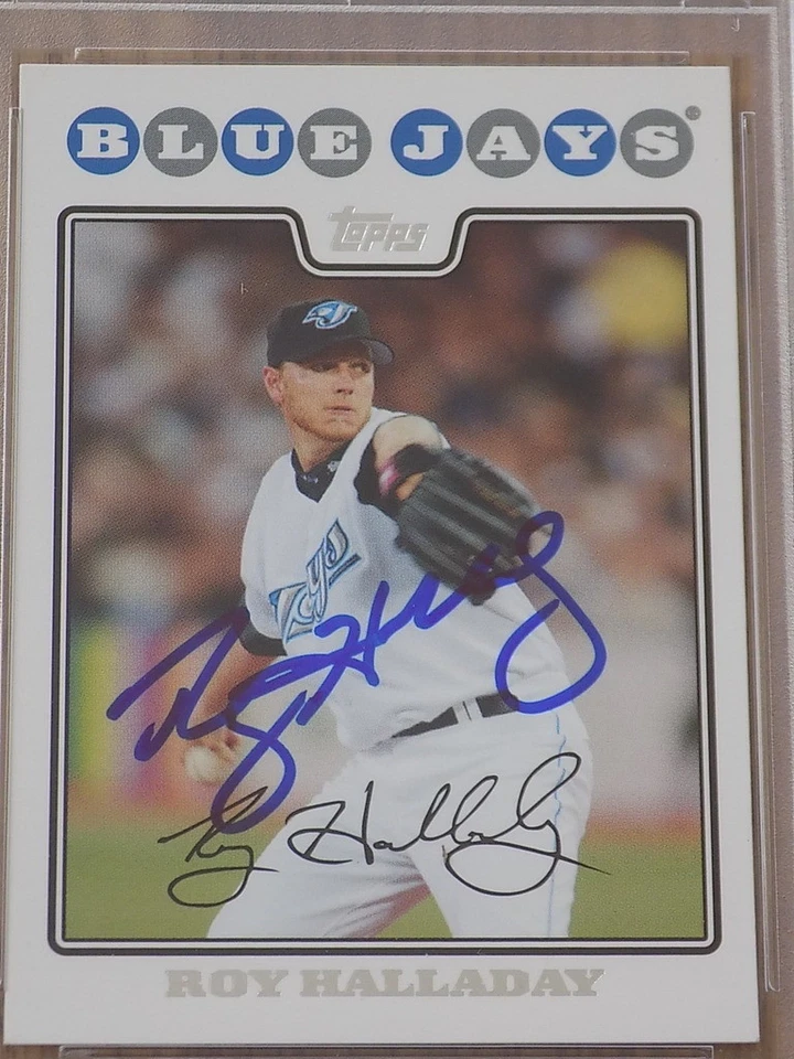 Roy Halladay 2008 Topps #230 Signed Card PSA DNA Blue Jays - Image 1 of 1