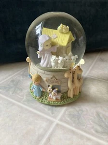 Enesco Precious Moments Arche Noah Schnee-/Wasserkugel am schönen Meer Vintage - Bild 1 von 5