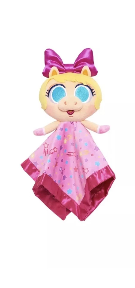 Disney Junior MISS PIGGY Nursery Baby LOVEY Blankie w/ Rattle Noise