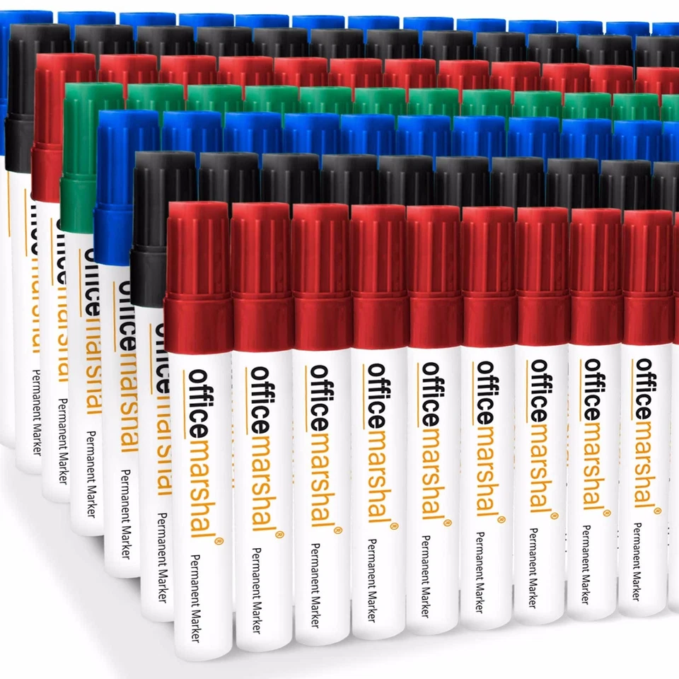 Office Marshal® Profi Permanent Marker 3000 Stifte 5 Farben XXL Set PREISHIT XXL - Bild 1 von 4