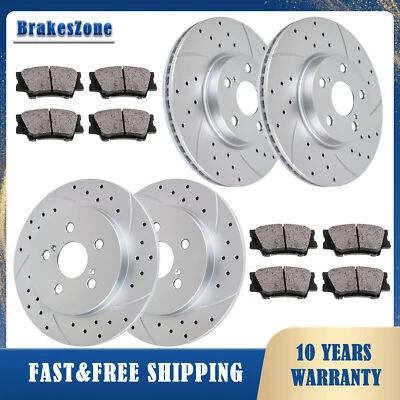 ​Front Rear Brake Rotors Pads fit for Toyota Corolla 2009-2019 Matrix 2009-2014 - Image 1 of 4