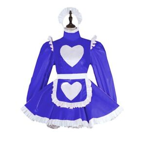 Sissy Girl Maid Lockable PVC Dress Cosplay Costumes CD/TV Tailor-made