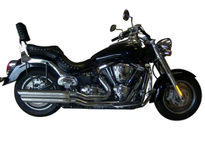 Studded Sissy Bar/Backrest/Luggage Rack - Kawasaki Vulcan VN 2000 VN2000 - Picture 1 of 11