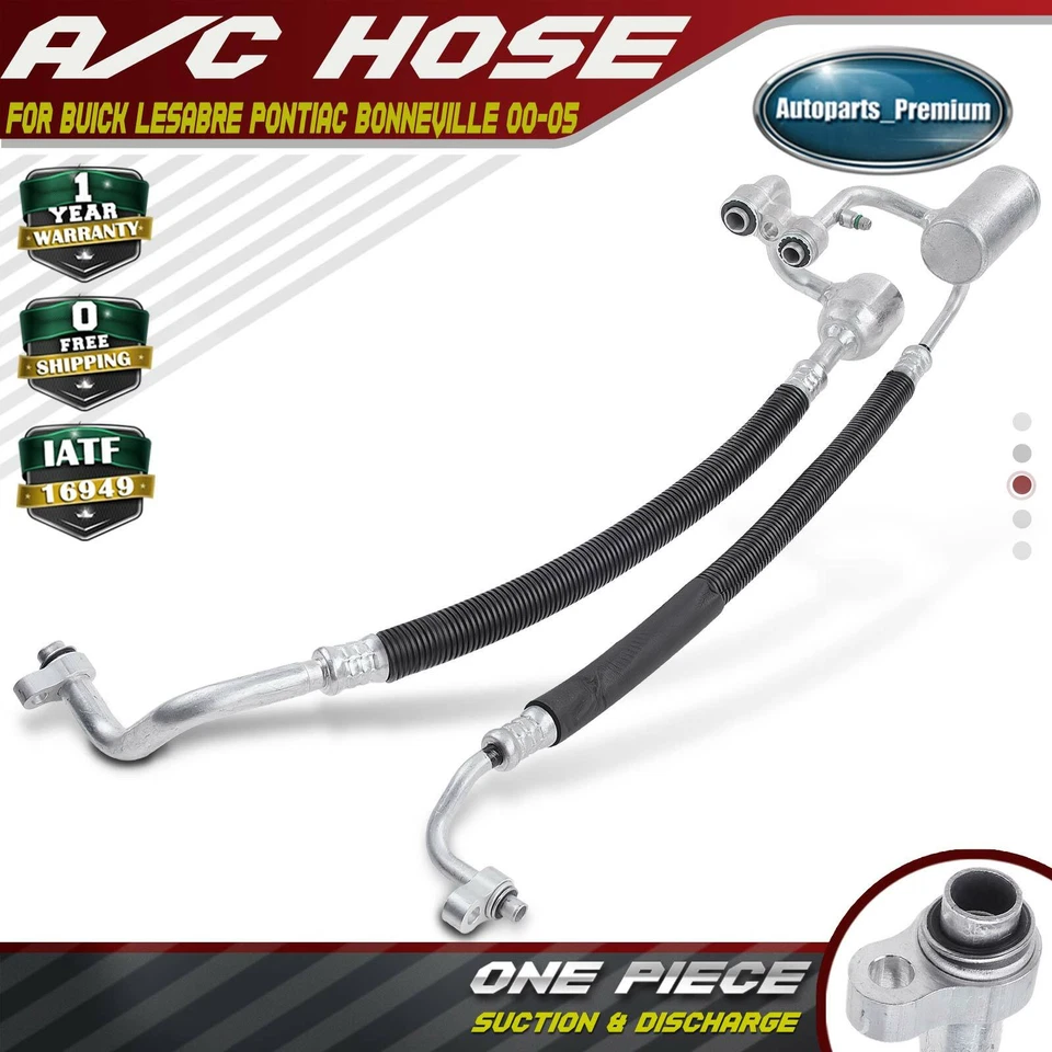 Conjunto de manguera de succión y descarga de aire acondicionado para Buick LeSabre Pontiac Bonneville 00-05 Foto 1 de 4