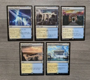 MTG Magic Set of 5 Azorius Dual Lands EDH Commander Deck Staples Blue White Mana - Picture 1 of 1