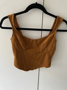 Bershka Brown Corset Top - Picture 1 of 3