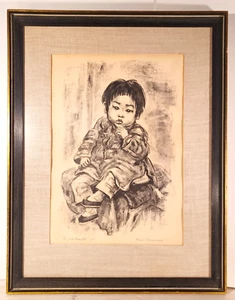 LISTED AMERICAN MARION GREENWOOD SIGNED ORIGI AP LITHOGRAPH "THE JADE BRACELET" - Picture 1 of 9