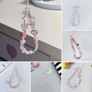 Detachable Pearl Bowknot Phone Lanyard Bag Camera Pendant  for Women Girls - Photo 1 sur 16
