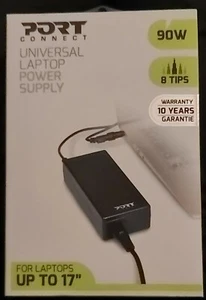 Port Designs 90w Universal Power Supply for laptops black, 8 Tips - Picture 1 of 3
