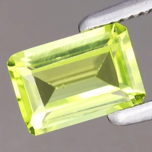 0.58ct 6x4mm OCTAGON Natural Untreated Green Peridot Gemstone, Myanmar🍏 - Picture 1 of 4