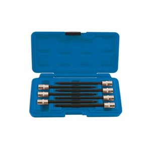 Herramientas láser largo a prueba de manipulaciones extremo de bola estrella juego de brocas 1/4"D 7 piezas 5661 - Imagen 1 de 1