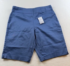 Croft Barrow Shorts Damen Größe 14 Blau Mühelos Stretch Bermuda Neu - Bild 1 von 14