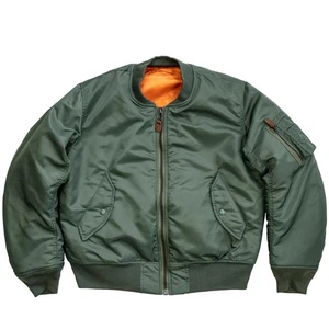 Red Tornado Vintage Winter MA1 Bomber Jacket Men Flight Jacket Wool Coat Uniform - Picture 1 of 43
