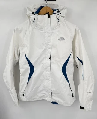 Chaqueta impermeable para mujer The North Face Hyvent con capucha blanca talla mediana Foto 1 de 4
