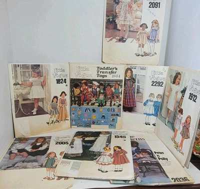Lot - 8 Vintage Little Vogue Sewing Patterns Childrens Kids Clothing Size 2 3 5 - Image 1 of 4