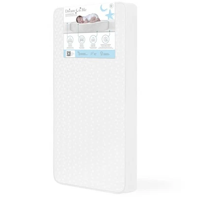 Dream On Me respirável 6” tamanho completo firme fibra berço e colchão cama infantil | - Imagem 1 de 4