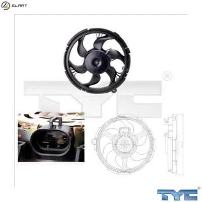 FAN ENGINE COOLING 809-0010 FOR FIAT STILO/Multi/Wagon 192B5.000/B1.000 1.9L - Image 1 of 4