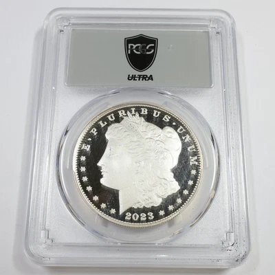 2023 S PCGS ULTRA PR70 DCAM - 0.999 Silver Morgan Dollar $1 US Coin #57910A - Image 1 of 3