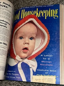 Good Housekeeping Bound Magazine Jan to June 1954 - Good - Ex-Library 6 Issues - Picture 1 of 11