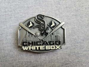 1991 SISKIYOU ENAMEL BASEBALL CHICAGO WHITE SOX BELT BUCKLE LIMITED EDITION - Picture 1 of 4