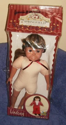 NEW LINDSEY DOLL SPRINGFIELD COLLECTION 18" BROWN EYES STUFFED CLOTH BODY CRAFTS - Image 1 of 4