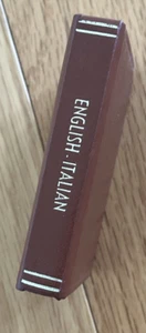Vintage Midget Series Pocket Dictionary English Italian Mini Burgess & Bowes - Picture 1 of 6
