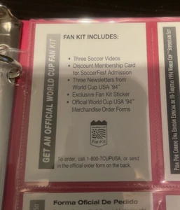 1994 Upper Deck World Cup USA 94 Soccer Official Fan Kit Order Form Card - Picture 1 of 6