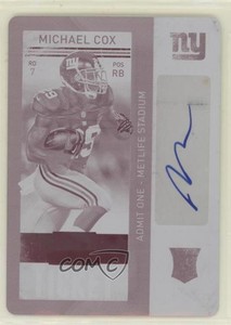 2013 Panini Contenders 1/1 Michael Cox #168 Rookie RC 03xg