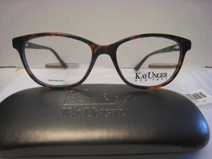 MARCO DE GAFAS KAY UNGER K197 Tortoise 53-16-140-37V CON ESTUCHE AUTÉNTICO - Imagen 1 de 6