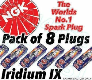 8x NEW NGK IRIDIUM IX SPARK PLUGS - Part No. CR7EIX Stock no 7385 8pk sparkplugs - Picture 1 of 1