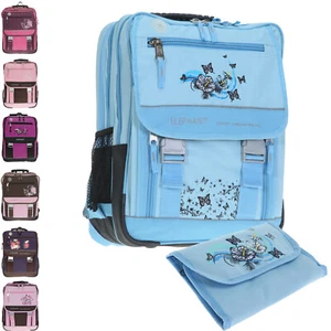 Schulrucksack Mädchen 2er Set Elephant Rucksack Ranzen Schulranzen + Mäppchen XL - Bild 1 von 63