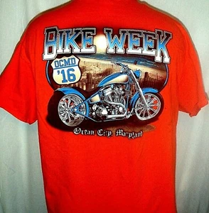 2016 Bike Week Ocean City Maryland Shirt Size XL Motorcycles Short Sleeve - Picture 1 of 7