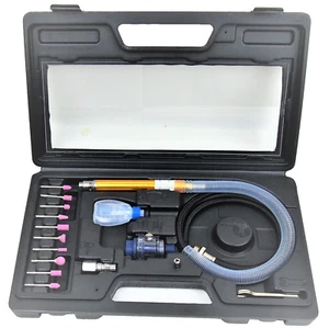 HOTECHE Air Micro Die Grinder Kit 1/8" Alta Velocità Tipo Matita Custodia da Trasporto - Foto 1 di 6
