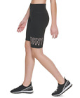Dkny Womens High Waist Bike Shorts Black Size Medium New