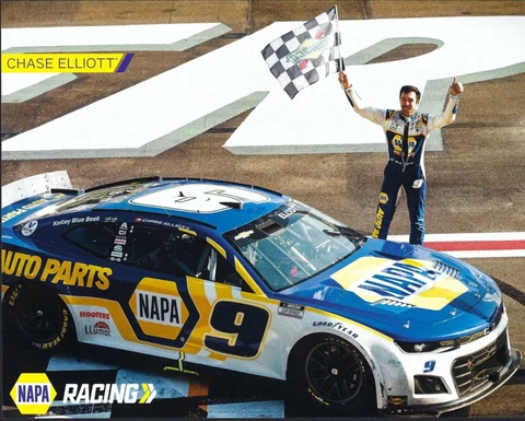 2023 CHASE ELLIOTT "NAPA HENDRICK MOTORSPORTS" #9 NASCAR CUP SERIES POSTCARD Cover