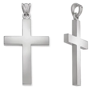 Plain Platinum Cross Pendant - Picture 1 of 1