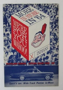 1964 Cleveland Indians vs. Kansas City Athletics Unscored Program 181364 - Picture 1 of 1